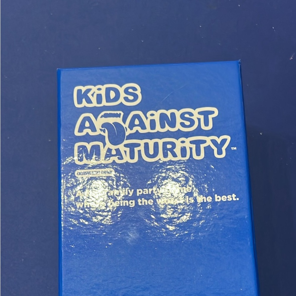 Kids against Maturity card game